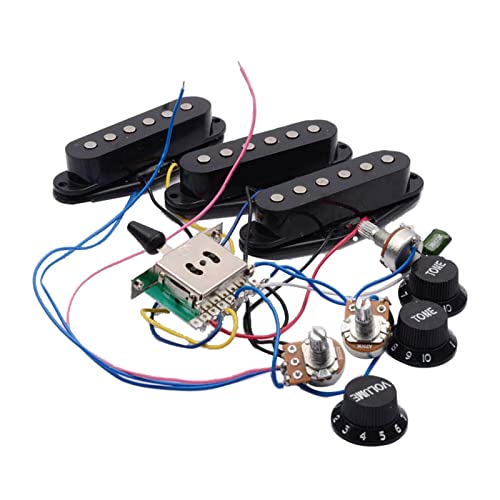 Guitar Prewired Harness Electric Guitar Pickup Wiring Harness 5-Way Converter 2T1V Control Pickup For Electric Guitars Guitar Prewired Harness With Pickups Guitar Prewired Harness Guitar Pickups With von ZBIianxer