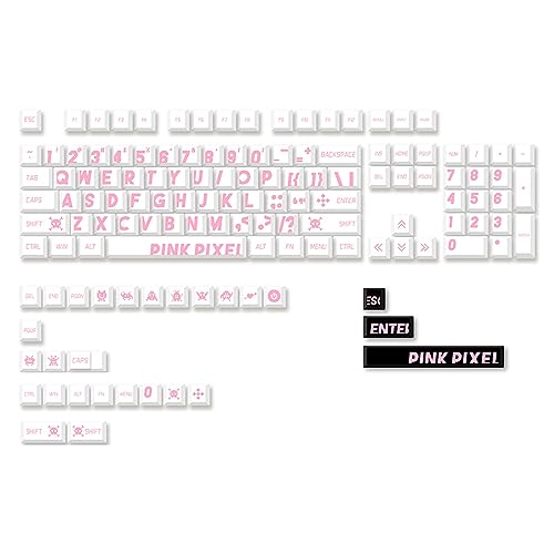 ZBIianxer 132 Tasten Große Tastenkappen Mechanische Spieltastatur CherryProfile Tastenkappe DyeSublimation Tastenkappen Die von ZBIianxer