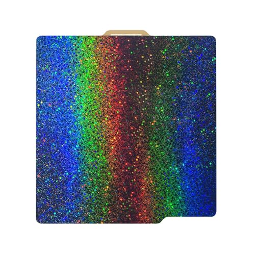 ZBIianxer 257x257mm Farbstahlplatte PEY+PEI Bauplatte Für Labor-3D Drucker Kratzfest Und Langlebig 257x257mm von ZBIianxer