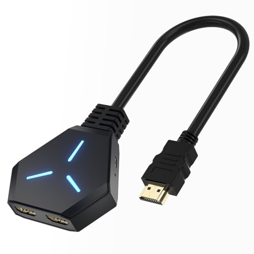 ZBIianxer 4K HDTV Splitter Für Doppelmonitore 1 In 2 Out 4K@30Hz Videounterstützung Für Computerfernseher Und Gaming Systeme ZBIianxer 4K HDTV Splitter Für Doppelmonitore 1 In 2 Out 4K@30Hz Videounterstützung Für Computerfernseher Und Gaming Systeme von ZBIianxer