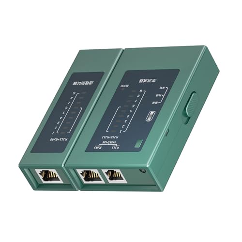 ZBIianxer Ethernet Kabel Mapper Und Telefonkabel Kabel Tester Für RJ45 RJ11 RJ12 Cat5 Cat6 Poes Networking Testing Tool ZBIianxer Ethernet Kabel Mapper Und Telefonkabel Kabel Tester Für RJ45 RJ11 RJ12 Cat5 Cat6 Poes Networking Testing Tool von ZBIianxer
