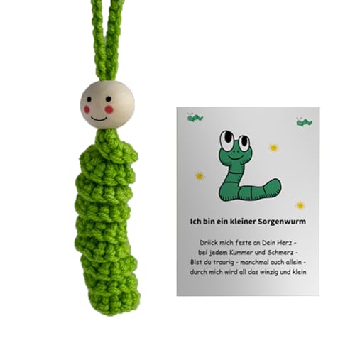 ZBIianxer Stressabbau Grüne Gehäkelte Raupen Handgehäkelte Stressabbau Geschenke Kartenzubehör Zur Emotionsunterstützung ZBIianxer Stressabbau Grüne Gehäkelte Raupen Handgehäkelte Stressabbau Geschenke Kartenzubehör Zur Emotionsunterstützung von ZBIianxer