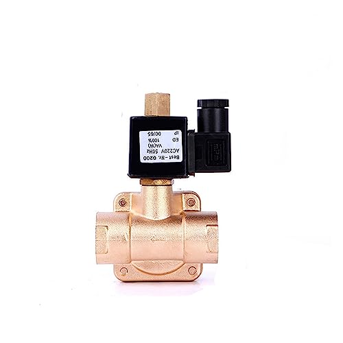 3/4" normalerweise geöffnetes Hochdruck-Magnetventil 110V 24V 12V 24v 0955 Messing-Magnetventil(G-24vdc-nbr-seal) von ZBJGBUIA