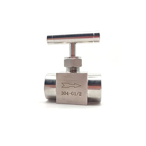 Kugelhahn mit Innengewinde 1/8" 1/4" 3/8" 1/2" 304 Edelstahl Nadelventil Durchflussregelventil(0.5 Inch) von ZBJGBUIA