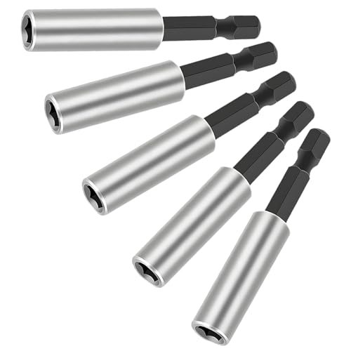 5 Stück Edelstahl Bit Verlängerung für Schlagschrauber,Schnellwechsel Bit Verlängerung 1/4",Trockenbau Bits Aufsatz,Bohrerbitbefestigung von ZBKJYILF