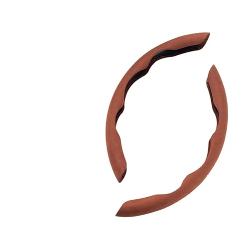 2/3 PCS Auto Lenkrad Abdeckung 38 Cm 15 Zoll Rad Abdeckung Anti-skid Dekorative Liefert Zubehör Auto Lenkradabdeckung(2PCS Brown) von ZBLNKZNGKA