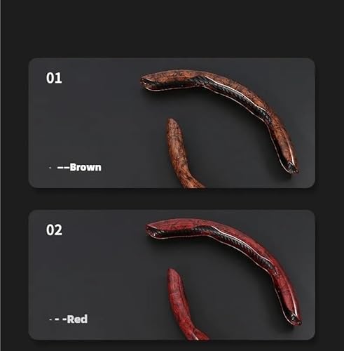 2er-Pack Auto-Lenkradbezug Aus Kohlefaser Rutschfest Segmentiert Lenkradschutzhülle Universell 99% Auto Lenkradabdeckung(Brown) von ZBLNKZNGKA