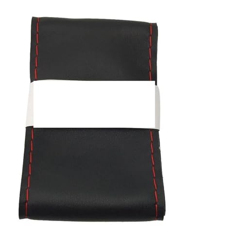 36/40 Cm Weiche Lenkradabdeckung Universal-Geflecht-Griffabdeckung Innenraum Auto-Styling-Zubehör Auto Lenkradabdeckung(36cm black red 1set) von ZBLNKZNGKA