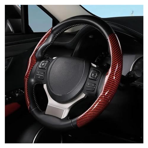 36 Cm Auto-Lenkradabdeckung Rutschfeste Ultradünne Kartenabdeckung Auto-Griff-Schutzhülle Auto Lenkradabdeckung(Red) von ZBLNKZNGKA