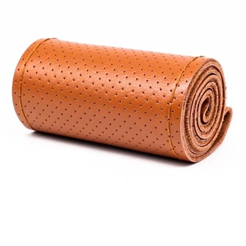 38 Cm Auto-Lenkradbezug Universelles Auto-Lenkrad Auto-Innenausstattung Auto Lenkradabdeckung(Brown) von ZBLNKZNGKA