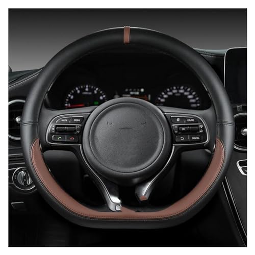 38 Cm Auto-Lenkradbezug Zubehör Auto-Innenausstattung Styling Auto Lenkradabdeckung(COFFEE) von ZBLNKZNGKA