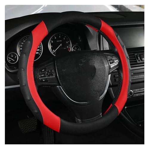 Auto-Anti-Rutsch-Lenkradbezug Lenkrad-Schutzhülle Modischer Stil Typ O D Massagepunkt Universell Auto Lenkradabdeckung(O red) von ZBLNKZNGKA
