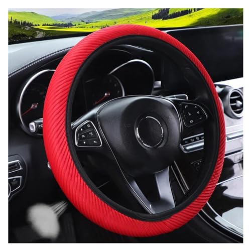 Auto-Lenkrad-Abdeckung Auto-Innenausstattung Vier Jahreszeiten Universal-Zubehör Auto-Werkzeug Auto Lenkradabdeckung(RED) von ZBLNKZNGKA