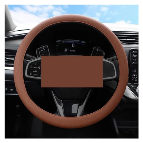 Auto Lenkrad Abdeckung Universal Auto Innen Zubehör Anti-rutsch Und Atmungsaktive Auto Teile Auto Lenkradabdeckung(Brown) von ZBLNKZNGKA