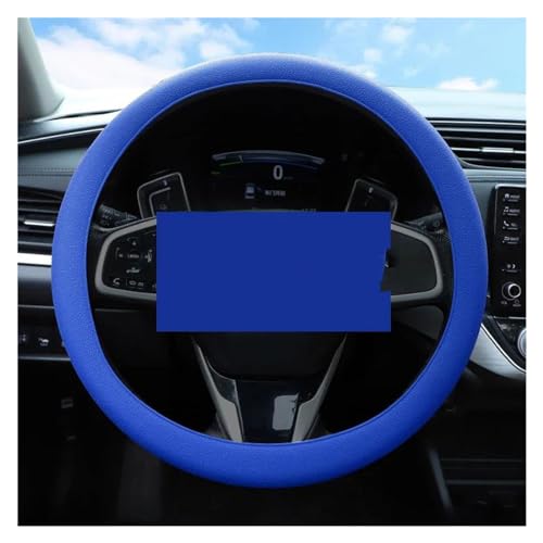 Auto Lenkrad Abdeckung Universal Auto Innen Zubehör Anti-rutsch Und Atmungsaktive Auto Teile Auto Lenkradabdeckung(Dark Blue) von ZBLNKZNGKA