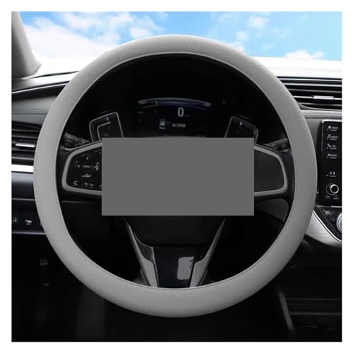 Auto Lenkrad Abdeckung Universal Auto Innen Zubehör Anti-rutsch Und Atmungsaktive Auto Teile Auto Lenkradabdeckung(Grey) von ZBLNKZNGKA