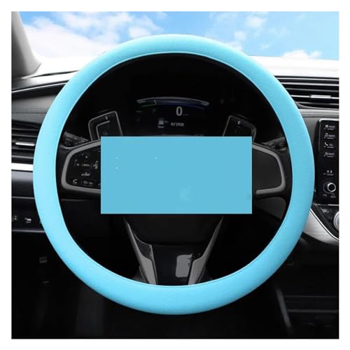 Auto Lenkrad Abdeckung Universal Auto Innen Zubehör Anti-rutsch Und Atmungsaktive Auto Teile Auto Lenkradabdeckung(Light Blue) von ZBLNKZNGKA
