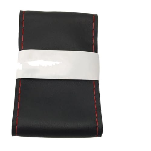 Auto-Lenkradbezug 36/40 Cm Weiche Lenkradabdeckung Innenausstattung Auto-Styling-Zubehör Universell Auto Lenkradabdeckung(36cm black red 1set) von ZBLNKZNGKA