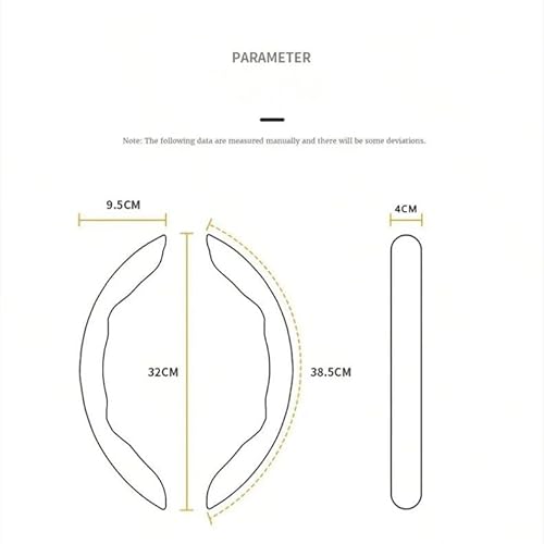 Auto-Lenkradschutzhülle Aus Kohlefaser Rutschfest Segmentiert Universell 99% Auto-Lenkradabdeckung Auto Lenkradabdeckung(Brown) von ZBLNKZNGKA