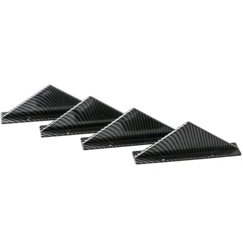 Auto Spoiler Universal Glossy Black Carbon Dekoration Auto-Styling Auto Heckschürze Spoiler Diffusor Splitter Gebogene Lippe Geändert Auto Heckspoiler Wing(Carbon Flat) von ZBLNKZNGKA
