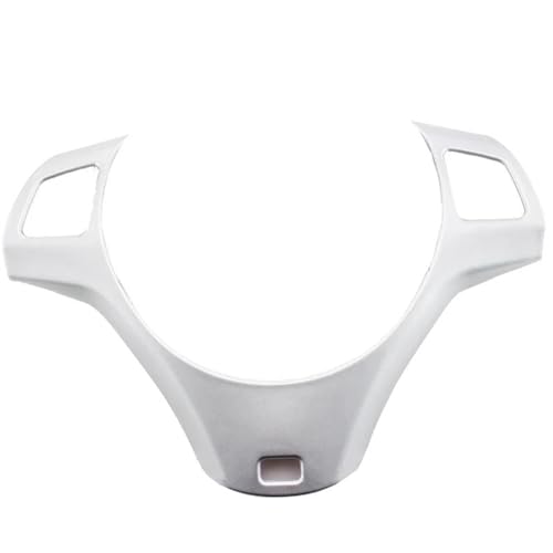 Für 1 3 Serie E87 E90 E92 E93 2005 2006-2012 Auto Lenkrad Panel Dekoration Abdeckung Trim Moulding Aufkleber Auto Lenkradabdeckung(1PCS STYLE B SILVER) von ZBLNKZNGKA