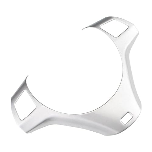 Für 1 3 Serie E90 E92 E93 2005 2006-2012 E82 E87 2004 2005 2006-2011 Auto Lenkrad Rahmen Abdeckung Trim Aufkleber Auto Lenkradabdeckung(ABS Silver) von ZBLNKZNGKA