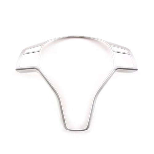 Für Benz Für B Für E Für CLA Für GLA Für GLK Klasse W246 W212 Carbon Textur Auto Lenkrad Panel Rahmen Abdeckung Trim Auto Lenkradabdeckung(Silver) von ZBLNKZNGKA