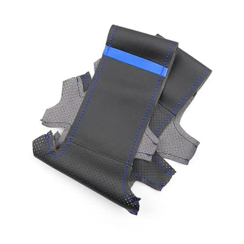 Für Benz Für C GL G M Klasse W204 W463 Für X166 W166 Auto Lenkrad Abdeckung Perforierte Mikrofaser Leder Trim Auto Lenkradabdeckung(Blue line-Blue) von ZBLNKZNGKA