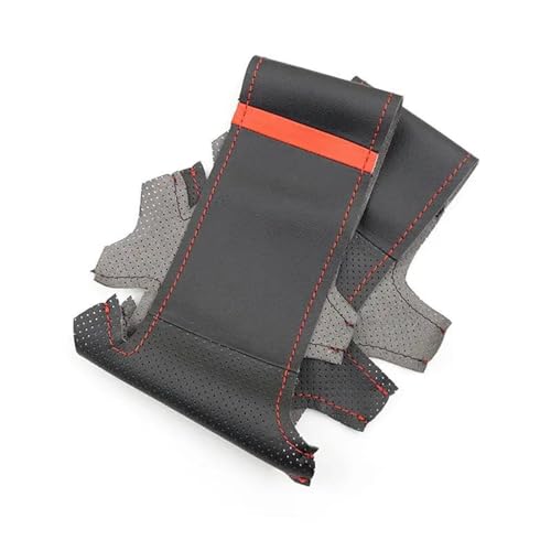 Für Benz Für C GL G M Klasse W204 W463 Für X166 W166 Auto Lenkrad Abdeckung Perforierte Mikrofaser Leder Trim Auto Lenkradabdeckung(Red line-Red) von ZBLNKZNGKA
