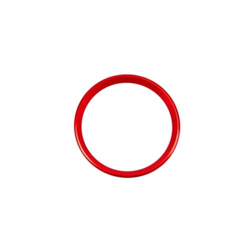 Für Benz Für GLE Für CLA Für GLA W213 Zubehör 1 Pc Auto Lenkrad Center Trim Ringe Dekoration Abdeckung Aufkleber Auto Lenkradabdeckung(49mm Red) von ZBLNKZNGKA
