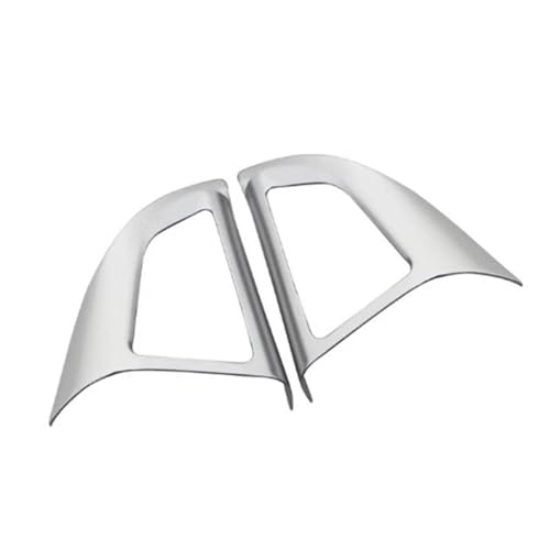 Für Chevy Für Cruze Limousine Fließheck 2009-2015 Für Trax Zubehör Auto Lenkrad Schutzhülle Trim Aufkleber Auto Lenkradabdeckung(2 hole silver) von ZBLNKZNGKA