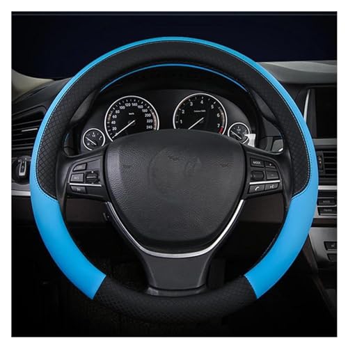 Für E39 E46 E60 E87 E90 F10 F20 Für X1 Alle Automodelle Innen Zubehör Auto Lenkung Abdeckung Auto Lenkradabdeckung(Black and blue) von ZBLNKZNGKA