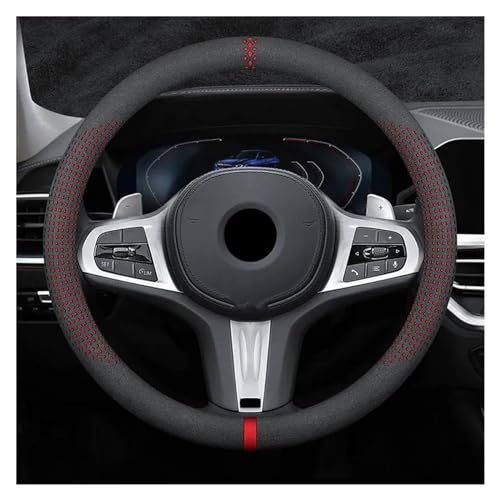 Für E90 F01 F06 F10 F15 F16 F20 F21 F25 F26 F30 F32 F82 38 Cm Auto Lenkrad Abdeckung Hohl Muster Auto Lenkradabdeckung(Red) von ZBLNKZNGKA