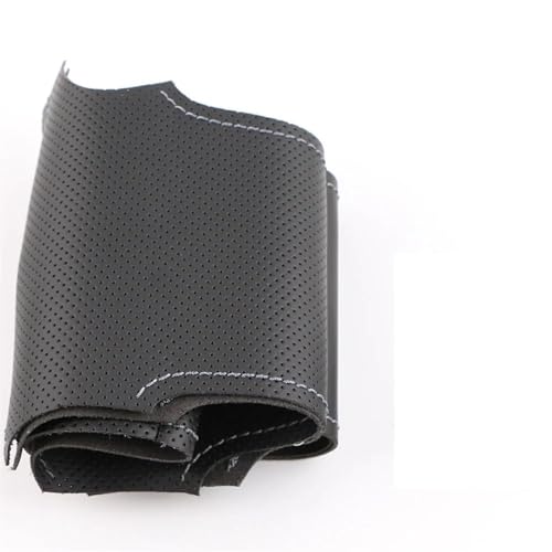 Für Fiat Für Bravo Für Doblo Auto Lenkrad Abdeckung Auto Innen Zubehör Auto Lenkradabdeckung(Gray thread) von ZBLNKZNGKA