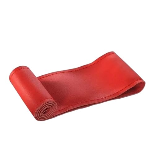 Für Ford Für Focus 2 3 Für Benz Für Smart Für Kia Handgenähte Lenkradabdeckung Auto Lenkradabdeckung(RED) von ZBLNKZNGKA