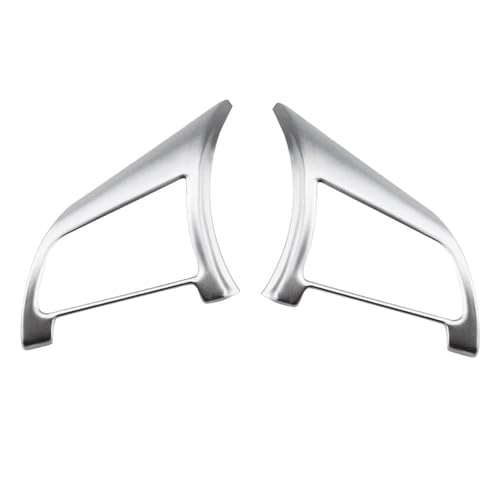 Für Für Xtrail T32 Für Rogue Für Note Für Qashqai J11 Für Versa Für Juke 2 Pcs Auto Lenkrad Trim Abdeckung Auto Lenkradabdeckung(Matte silver) von ZBLNKZNGKA