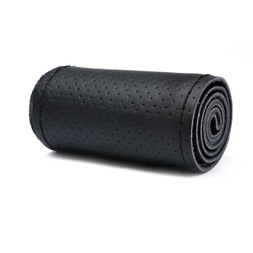 Für Golf 4 5 Auto Lenkrad Schutz Abdeckung Rutschfeste Und Atmungsaktive Zubehör Autoteile Auto Lenkradabdeckung(Style 2 Black) von ZBLNKZNGKA