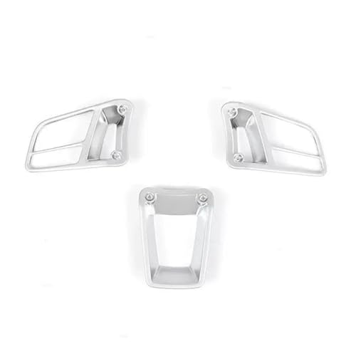 Für Panamera Für Macan 2014-2020 Für Cayenne 2015-2020 718 911 918 Auto Innen Lenkrad Abdeckung Trim Auto Lenkradabdeckung(Silver) von ZBLNKZNGKA