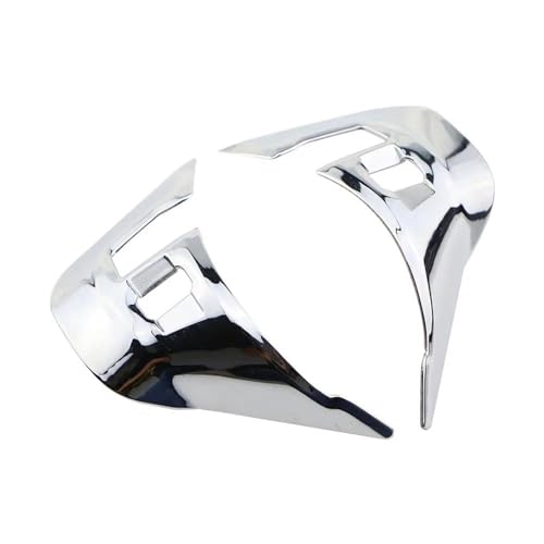 Für Peugeot 208 308 2014-2017 Zubehör Auto Lenkrad Dekoration Trim Abdeckung Aufkleber Auto Innen Zubehör Auto Lenkradabdeckung(Gloss Silver) von ZBLNKZNGKA