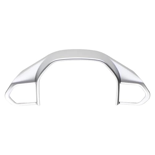 Für Peugeot 3008 Für GT 4008 5008 Innen Zubehör ABS Auto Lenkrad Taste Panel Aufkleber Dekorative Rahmen Abdeckung Auto Lenkradabdeckung(Silver carbon) von ZBLNKZNGKA