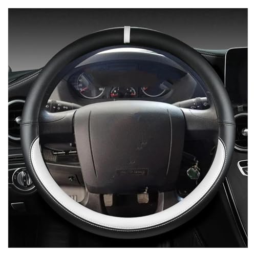 Für Ram Für Promaster Mikrofaser Leder Auto Lenkrad Abdeckung Auto Lenkradabdeckung(WHITE) von ZBLNKZNGKA