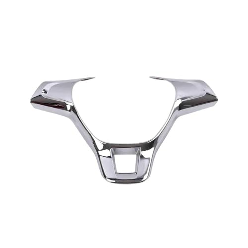 Für VW Für Golf 7 Für GTI MK7 Für Polo 2014-15 Für MK6 Auto Innen Lenkrad Abdeckung Trim Aufkleber Zubehör Auto Lenkradabdeckung(Bright Silver) von ZBLNKZNGKA