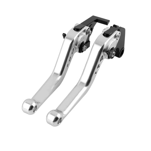 Hebel Bremsgriff Motorrad Für Hypermotard Für 821 Für SP 2013 2014 2015 Motorradzubehör Kurze Bremskupplungshebelgriffe Kupplung Bremshebel Motorrad(Silver) von ZBLNKZNGKA