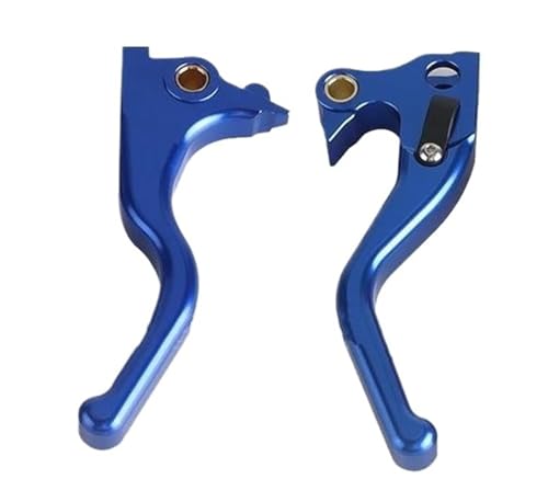 Hebel Bremsgriff Motorrad Für Sportster Für XL 883 1200 48 72 Für Eisen 2014-2017 2018 2019 2020 2021 2022 Kurze Bremse Kupplung Hand Control Hebel Kupplung Bremshebel Motorrad(3-Finger Blue) von ZBLNKZNGKA