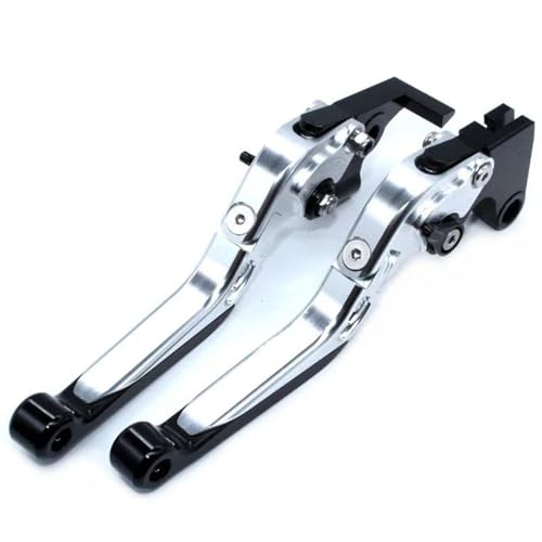 Hebel Bremsgriff Motorrad Motorrad Zubehör Für Für MT-25 Für MT25 Für MT 25 2015-2018 Einstellbare Brems Griff Kupplung Hebel Kupplung Bremshebel Motorrad(Silver) von ZBLNKZNGKA