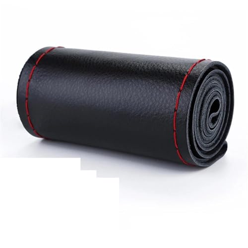 Lenkradbezug Auto-Lenkradbezug 38 Cm Deckt Auto-Lenkradbezug Ab Auto Lenkradabdeckung(Black Red-Sideline) von ZBLNKZNGKA