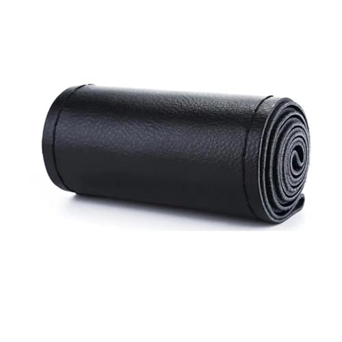 Mikrofaser-Leder-Auto-Lenkradbezug Universelle Rutschfeste Lenkradhülle 36 Cm 38 Cm 40 Cm Auto Lenkradabdeckung(Black 40CM) von ZBLNKZNGKA