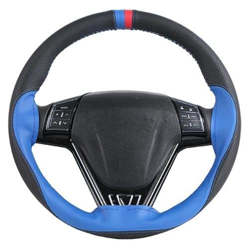Rutschfeste Weiche Auto-Lenkradabdeckung 38 Cm Auto-Innenausstattung Auto-Lenkradabdeckung Innen Rutschfest Auto Lenkradabdeckung(Blue) von ZBLNKZNGKA
