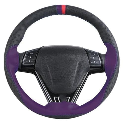 Rutschfeste Weiche Auto-Lenkradabdeckung 38 Cm Auto-Innenausstattung Auto-Lenkradabdeckung Innen Rutschfest Auto Lenkradabdeckung(Purple) von ZBLNKZNGKA