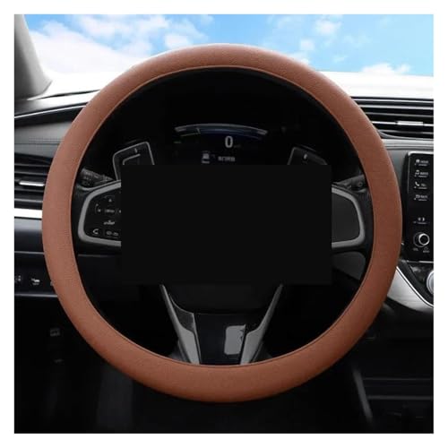 Universelle Mehrfarbige Strukturierte Weiche Auto-Lenkradabdeckung Dekorative Abdeckung Schutzhülle Auto Lenkradabdeckung(Brown) von ZBLNKZNGKA